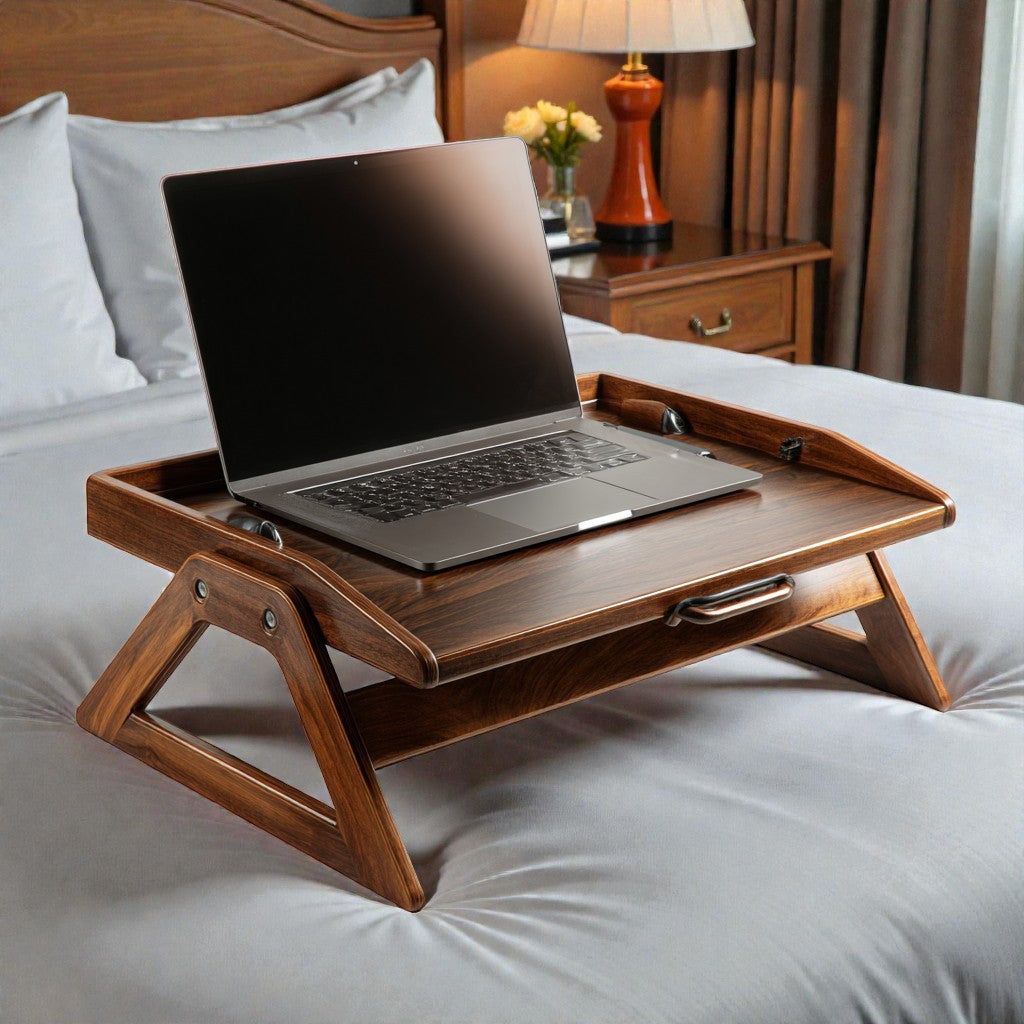 Executive XL Multi-Function Bed Tray - Walnut Edition