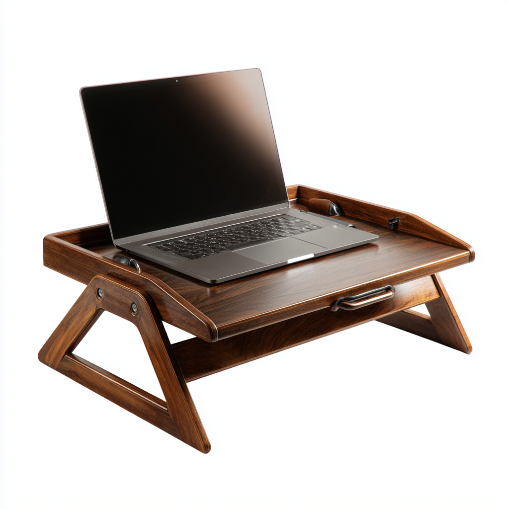 Executive XL Multi-Function Bed Tray - Walnut Edition